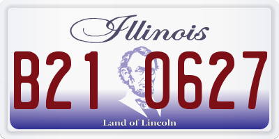 IL license plate B210627