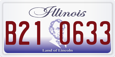 IL license plate B210633