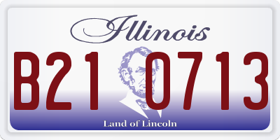 IL license plate B210713