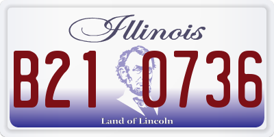IL license plate B210736