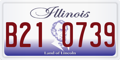 IL license plate B210739