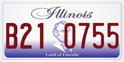IL license plate B210755