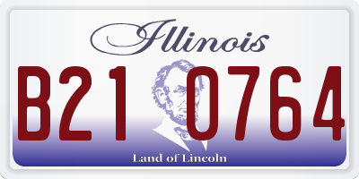 IL license plate B210764