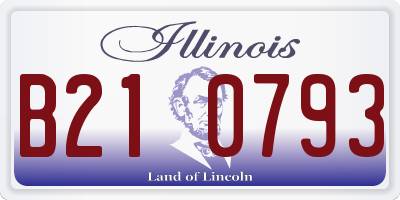 IL license plate B210793