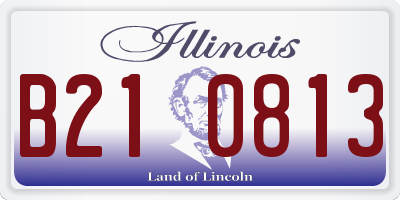 IL license plate B210813