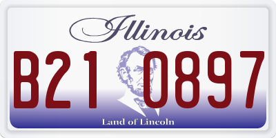 IL license plate B210897