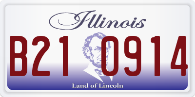 IL license plate B210914