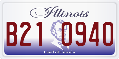 IL license plate B210940