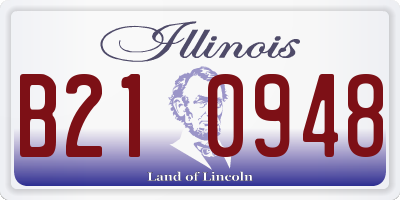 IL license plate B210948