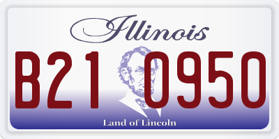IL license plate B210950