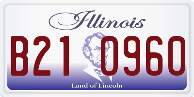 IL license plate B210960