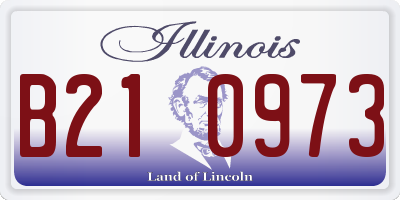 IL license plate B210973