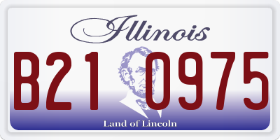 IL license plate B210975