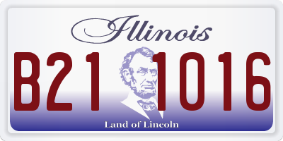 IL license plate B211016