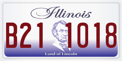 IL license plate B211018