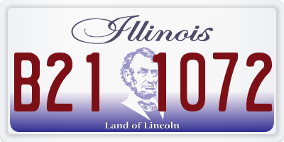IL license plate B211072