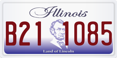 IL license plate B211085