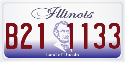 IL license plate B211133