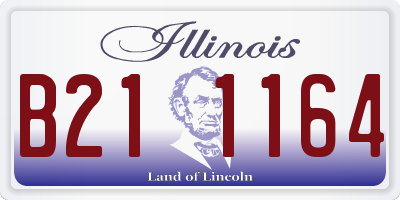 IL license plate B211164