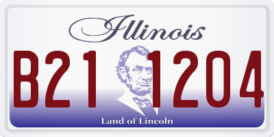IL license plate B211204