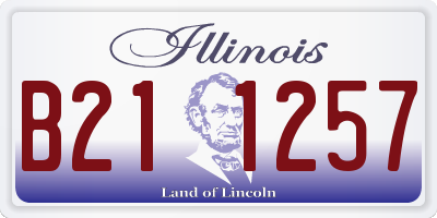IL license plate B211257