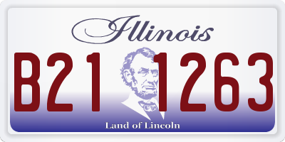 IL license plate B211263