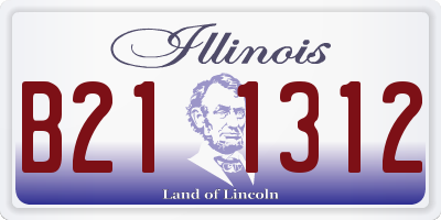 IL license plate B211312
