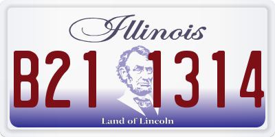IL license plate B211314