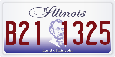 IL license plate B211325