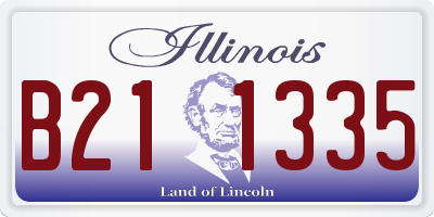 IL license plate B211335