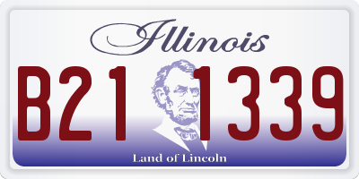 IL license plate B211339