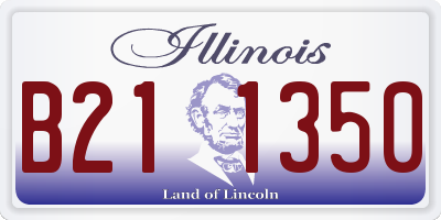 IL license plate B211350