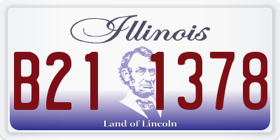 IL license plate B211378