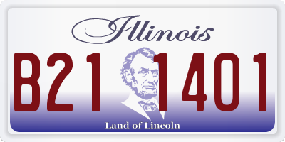 IL license plate B211401