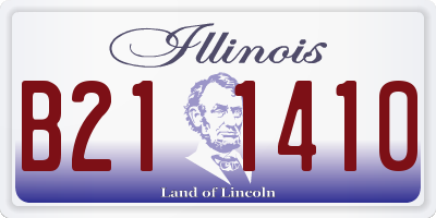 IL license plate B211410