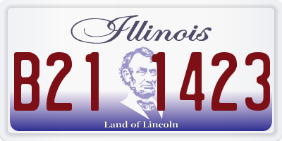 IL license plate B211423