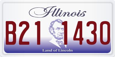 IL license plate B211430