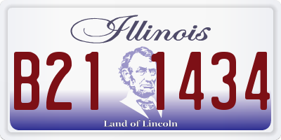 IL license plate B211434