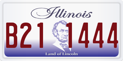 IL license plate B211444