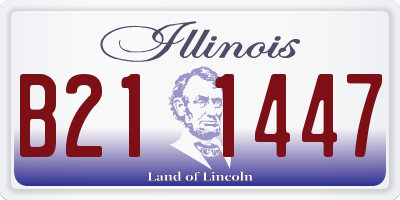 IL license plate B211447