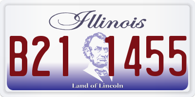 IL license plate B211455