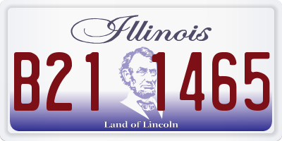 IL license plate B211465