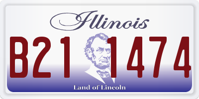 IL license plate B211474