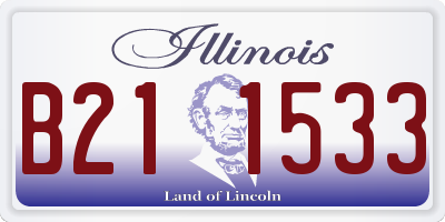 IL license plate B211533