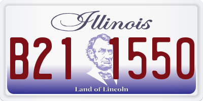 IL license plate B211550