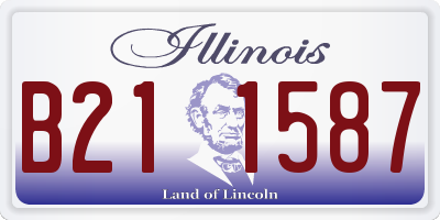 IL license plate B211587