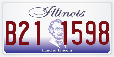 IL license plate B211598