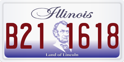 IL license plate B211618
