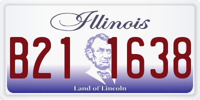 IL license plate B211638