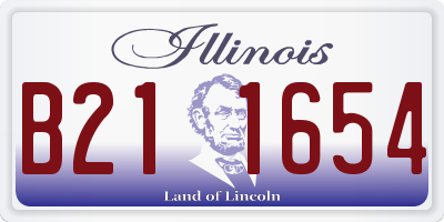 IL license plate B211654